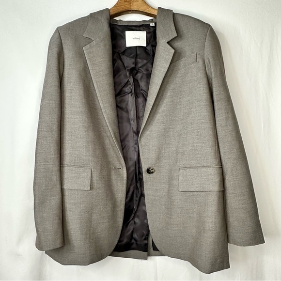 Wilfred Aritzia Women’s Generation Single Button Blazer Power Suit Jacket Medium - Picture 2 of 7